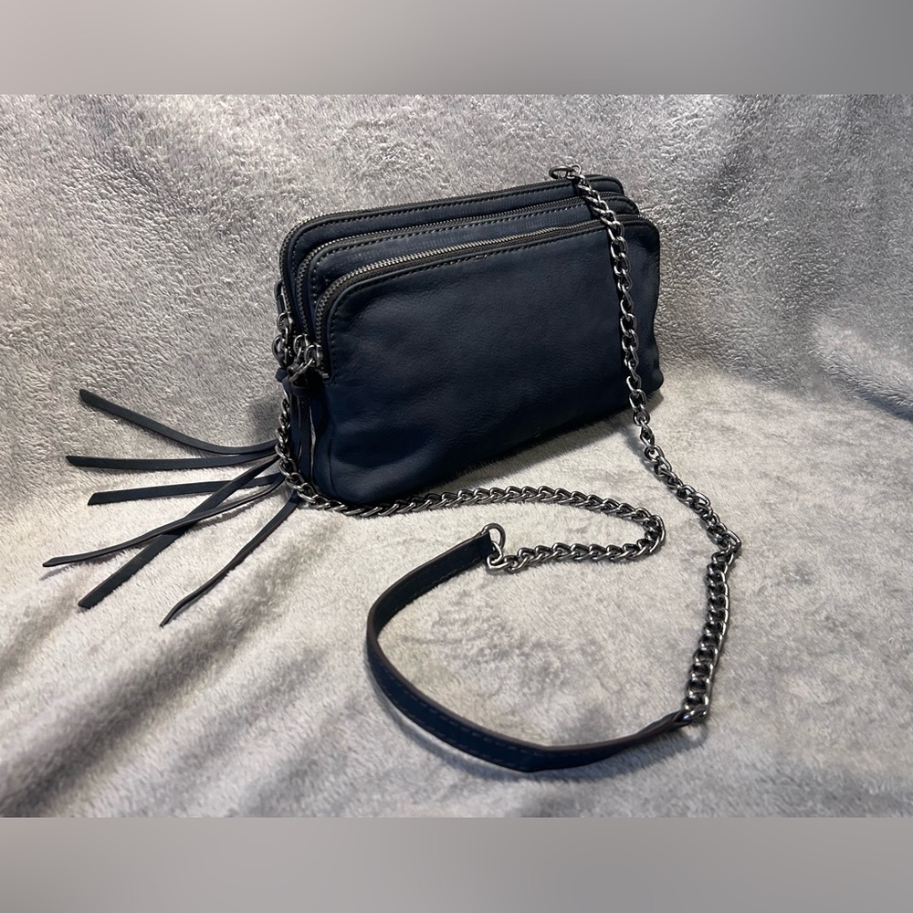 Treasure & Bond Genuine Leather Chain Strap Crossbody Bag